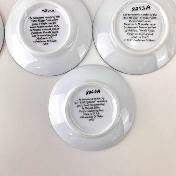 Lot Of 17 Vintage Donald Zolan Mini Plates Pemberton & Oaks - Picture 15 of 16